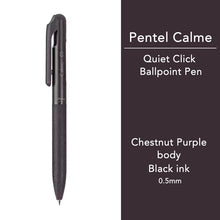 Load image into Gallery viewer, Pentel Calme Ballpoint Pen 0.5mm bullet journal hobonichi everyday writing study notes new limited edition colours