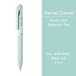 Pentel Calme Ballpoint Pen 0.5mm bullet journal hobonichi everyday writing study notes new limited edition colours