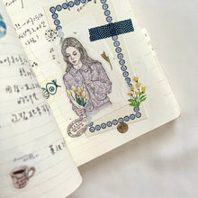 Load image into Gallery viewer, Pion Washi Tape no.16 PET girl sticker creative journaling scrapbooking bullet journal planner sticker 