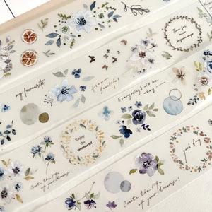 Pion PET Tape | Lace flower sticker creative journaling scrapbooking bullet journal planner sticker 