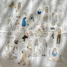 Load image into Gallery viewer, Pion Washi Tape Soft PET girl sticker creative journaling scrapbooking bullet journal planner sticker 