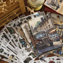 Load image into Gallery viewer, Retro Sticker Book 50 Sheets journal sticker scrapbook creative journal junk journal bullet journal planner vintage coffee themes