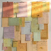 Load image into Gallery viewer, Scrapbook Paper Receipt Collection 100pcs junk journal creative journal art journal