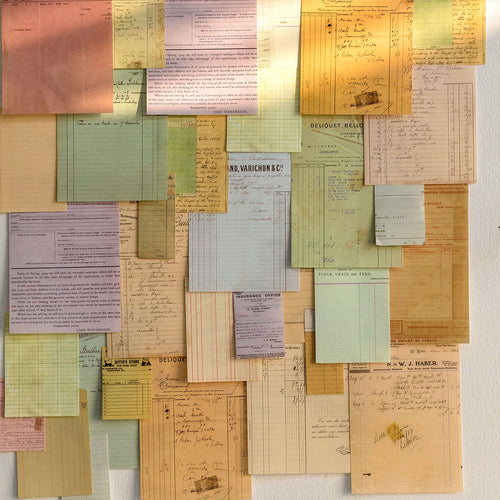 Scrapbook Paper Receipt Collection 100pcs junk journal creative journal art journal