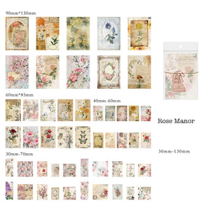 Scrapbook Paper Rose Manor 100pcs junk journal creative journal paper art