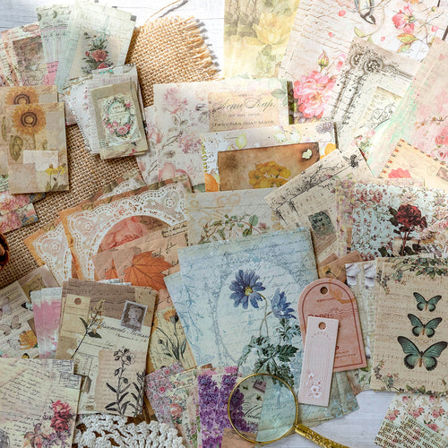 Scrapbook Paper Rose Manor 100pcs junk journal creative journal paper art