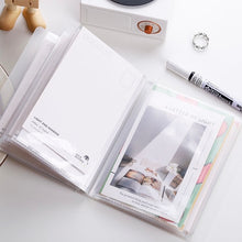 Load image into Gallery viewer, sticker and photo album a6 journal material organiser organizer