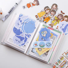 Load image into Gallery viewer, sticker and photo album a6 journal material organiser organizer