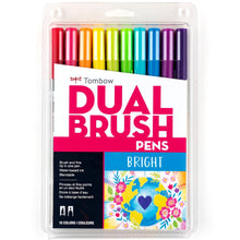 Load image into Gallery viewer, Tombow ABT Dual Brush 10 Colour Set Bright