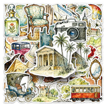 Load image into Gallery viewer, Vintage Voyage Sticker Pack 50 Pcs bullet journal scrapbook juck journal
