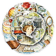 Load image into Gallery viewer, Vintage Voyage Sticker Pack 50 Pcs bullet journal scrapbook juck journal
