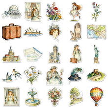 Load image into Gallery viewer, Vintage Voyage Sticker Pack 50 Pcs bullet journal scrapbook juck journal