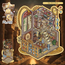 Load image into Gallery viewer, Whimsical Tiny World | DIY 3D Miniature Scene Sticker Set Large 4 Pack