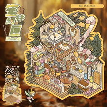 Load image into Gallery viewer, Whimsical Tiny World | DIY 3D Miniature Scene Sticker Set Large 4 Pack