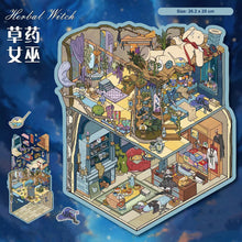 Load image into Gallery viewer, Whimsical Tiny World | DIY 3D Miniature Scene Sticker Set Large 4 Pack