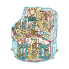 Load image into Gallery viewer, Whimsical Tiny World | DIY 3D Miniature Scene Sticker Set Large 4 Pack
