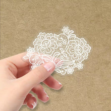 Load image into Gallery viewer, Whtie Lace PET Sticker Pack | 50 Pcs Die Cut Stickers vintage stickers
