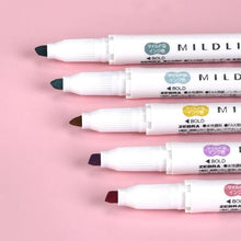 Load image into Gallery viewer, Zebra Mildliner Highlighter New Colour Calm | 5 Colour Set WKT7-5C-OT planner bullet journal highlighter marker