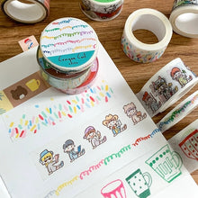 Load image into Gallery viewer, Zzoton Washi Tape Mixed Strokes Colorful coils bullet journal junk journal planner sticker
