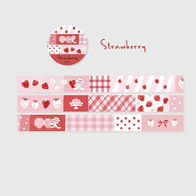 Load image into Gallery viewer, Strawberry Washi Tape Zzoton bullet journal junk journal planner sticker