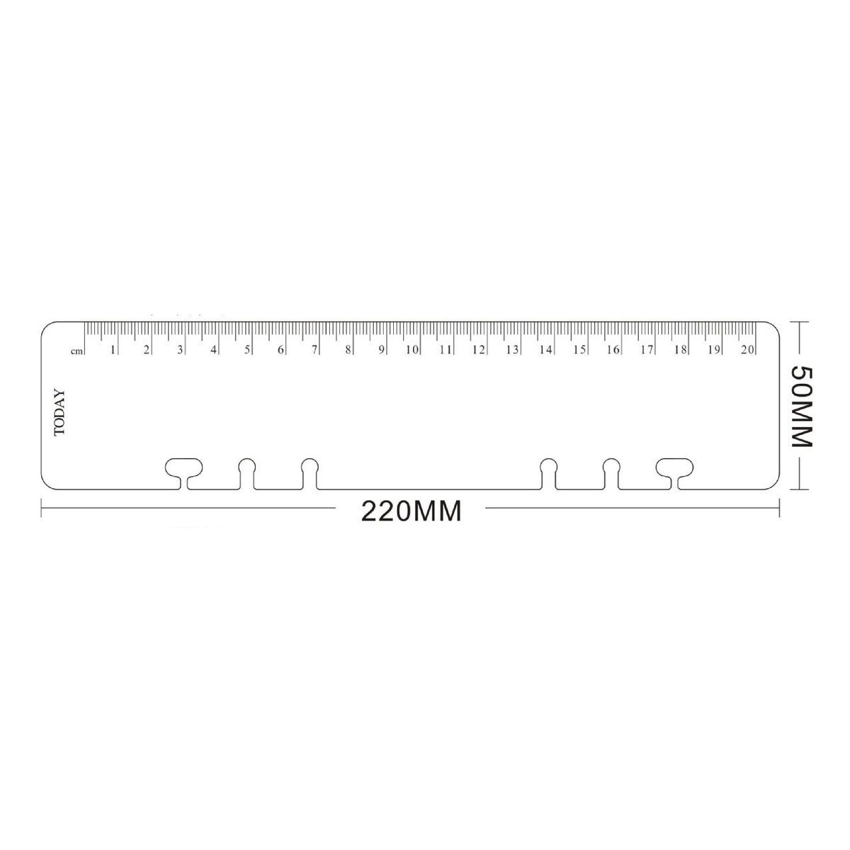 File Divider Ruler A5 Loose Leaf Ruler Divider 20cm - Hedgehog Journals