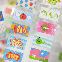 Load image into Gallery viewer, Apple Wonderland Sticker Roll planner sticker bullet journal stickers junk journal scrapbook kiss cut sticker washi tape