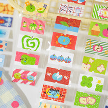 Load image into Gallery viewer, Apple Wonderland Sticker Roll planner sticker bullet journal stickers junk journal scrapbook kiss cut sticker washi tape