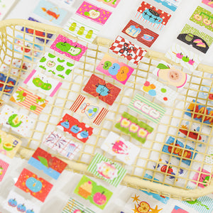 Apple Wonderland Sticker Roll planner sticker bullet journal stickers junk journal scrapbook kiss cut sticker washi tape