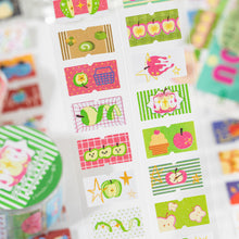 Load image into Gallery viewer, Apple Wonderland Sticker Roll planner sticker bullet journal stickers junk journal scrapbook kiss cut sticker washi tape