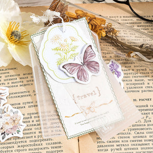 butterfly-and-flower-sticker-46pcs bullet journal scrapbook stickers