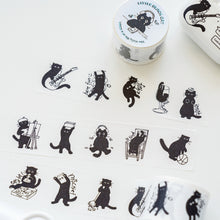Load image into Gallery viewer, Washi Tape Little Black Cat - Cat Life bullet journal planner sticker scrapbook creative journal