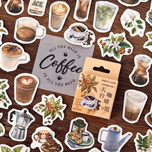 Load image into Gallery viewer, coffee-sticker-46pcs bullet journal scrapbook stickers creative journaling