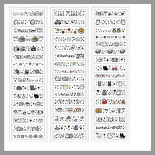Load image into Gallery viewer, Mood Emoji PET Sticker 12 Sheets | Sparkle Finish planner sticker hobonichi style mini stickers bullet journal scrapbook