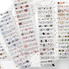Load image into Gallery viewer, Mood Emoji PET Sticker 12 Sheets | Sparkle Finish planner sticker hobonichi style mini stickers bullet journal scrapbook
