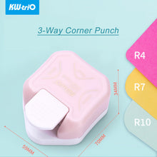 Load image into Gallery viewer, KW-trio 3-Way Corner Punch | R4/R7/R10 3-in-1 Corner Rounder scrapbook tool pink