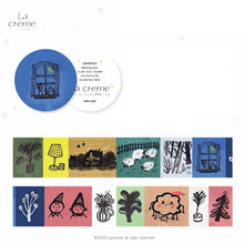 Load image into Gallery viewer, La Creme Washi Tape Midnight Cottage washi tape journal sticker planner sticker washi tapes japanese stationery abstract doodles