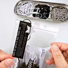Load image into Gallery viewer, Oversized Paper Clip | Black White Silver 6pcs