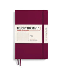 Load image into Gallery viewer, Leuchtturm1917 Softcover A5 Medium Dotted notebook Port Red Wine Red junk journal scrapbook bullet journal planner