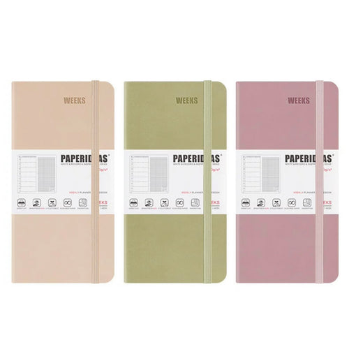 Paperideas Weeks Weekly and Monthly Planner HARD Cover Notebook Hobonichi weeks hobo techo