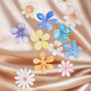 Pastel Flower Sticker Pack | 90 pcs decorative stickers bullet journal planner sticker creative journal junk journal scrapbooking