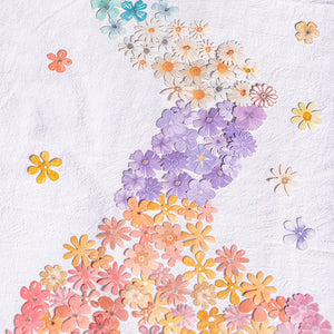 Pastel Flower Sticker Pack | 90 pcs decorative stickers bullet journal planner sticker creative journal junk journal scrapbooking