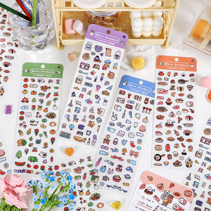 The Little Things PET Sticker Pack 4 Sheets hobonichi planner sticker icon stickers 