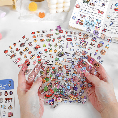 The Little Things PET Sticker Pack 4 Sheets hobonichi planner sticker icon stickers 