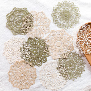 scrapbook paper vintage lace patterned craft material junk journaling 10 sheets creative journals