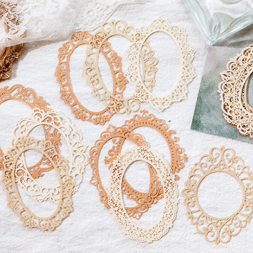 scrapbook paper vintage lace patterned craft material junk journaling 10 sheets creative journals