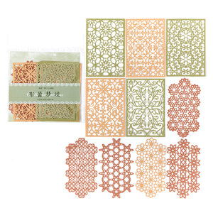 scrapbook paper vintage lace patterned craft material junk journaling 10 sheets creative journals
