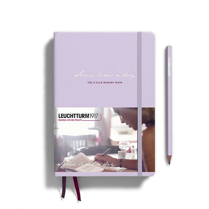 Leuchtturm1917 SOME LINES A DAY | 5 YEAR MEMORY BOOK Medium A5 lilac