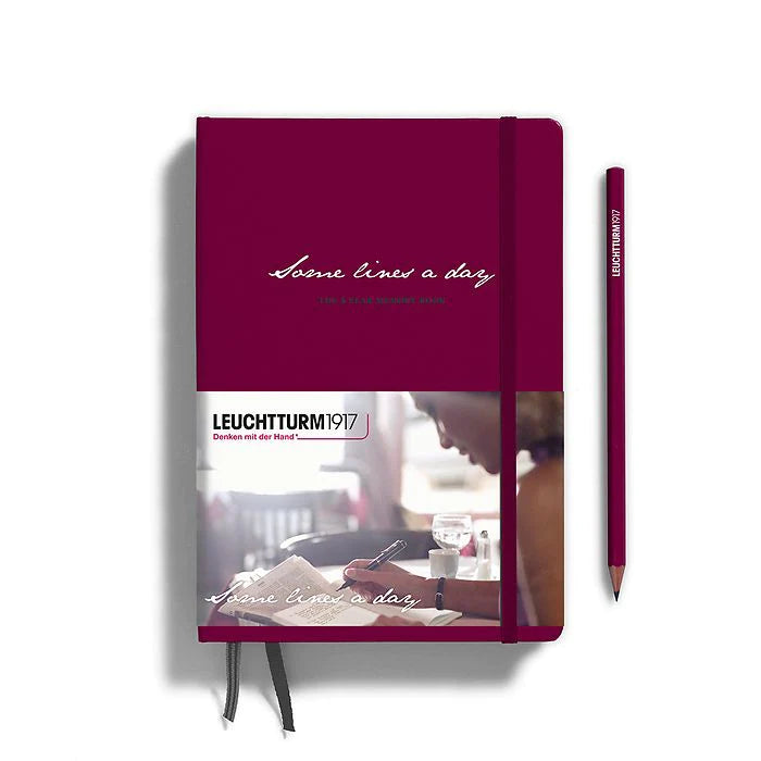 Leuchtturm1917 SOME LINES A DAY | 5 YEAR MEMORY BOOK Medium A5 port red