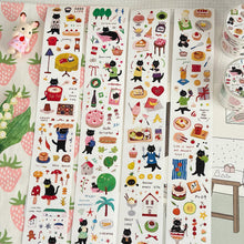 Load image into Gallery viewer, Fruity Cats Sticker Tape Springforth planner stickers bullet journal junk journal scrapbook