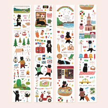 Load image into Gallery viewer, Travel Cats Sticker Tape Springforth cute cat stickers planner bullet journal sticker